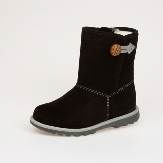 762011-47 Сапожки для девочки черный