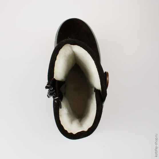 762011-47 Сапожки для девочки черный фото №4