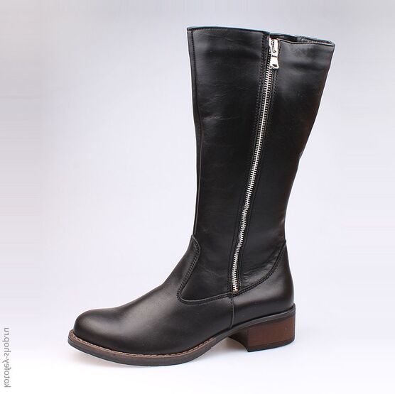 762028-31 Сапожки для девочки черный