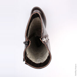 762028-32 Сапожки для девочки коричневый фото №4