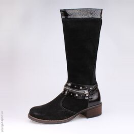 762033-31 Сапожки для девочки черный