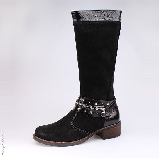 762033-31 Сапожки для девочки черный