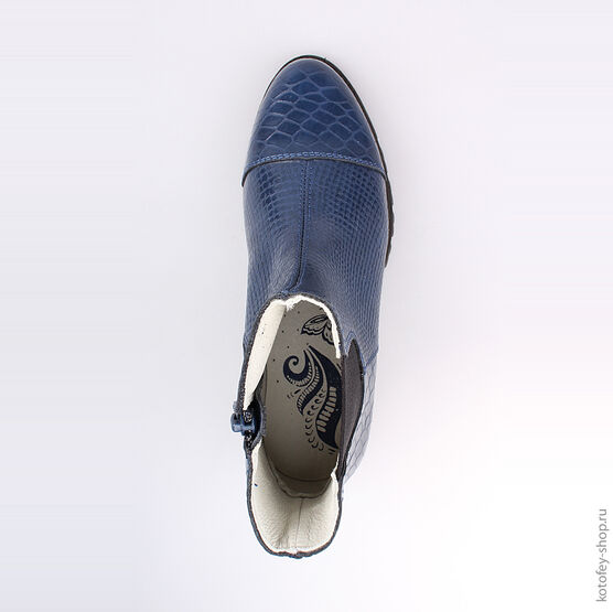 762038-21 Сапожки для девочки светло-синий фото №4