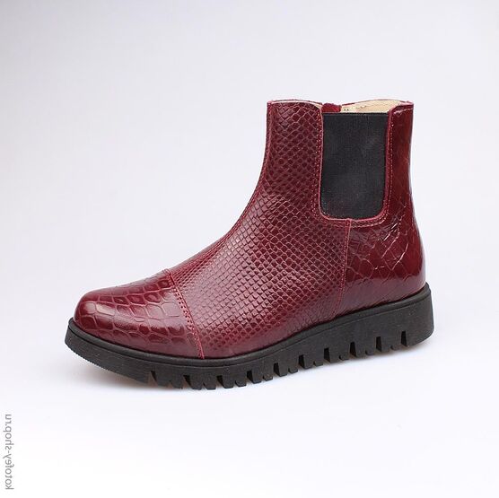 762038-22 Сапожки для девочки бордовый