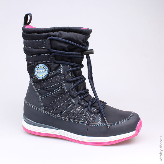 764915-41 Мембранные сапоги для девочки син-фук