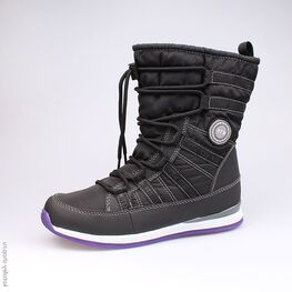 764915-42 Мембранные сапоги для девочки чер-фио