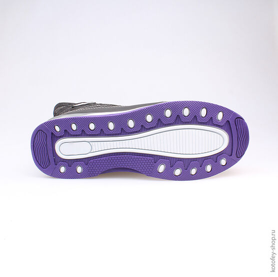 764915-42 Мембранные сапоги для девочки чер-фио фото №3