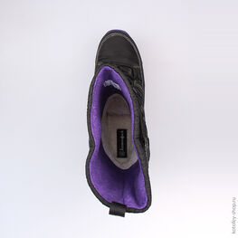 764915-42 Мембранные сапоги для девочки чер-фио фото №4