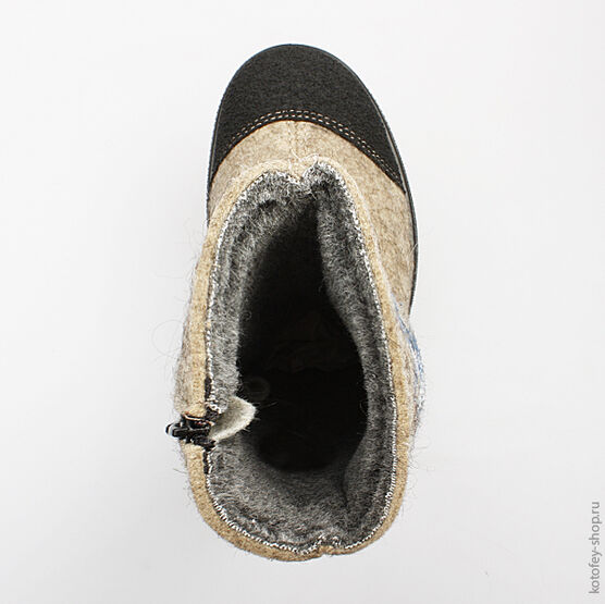 767034-41 Валенки для мальчики серый фото №4