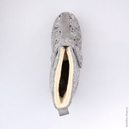 857002-42 Валенки для девочки серый фото №4