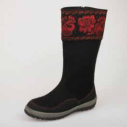 867004-06 Валенки для девочки черный