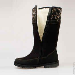 867045-41 Валенки для девочки черный фото №4