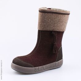 867046-43 Валенки для девочки коричневый