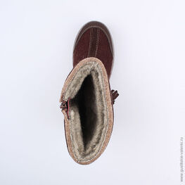 867046-43 Валенки для девочки коричневый фото №4