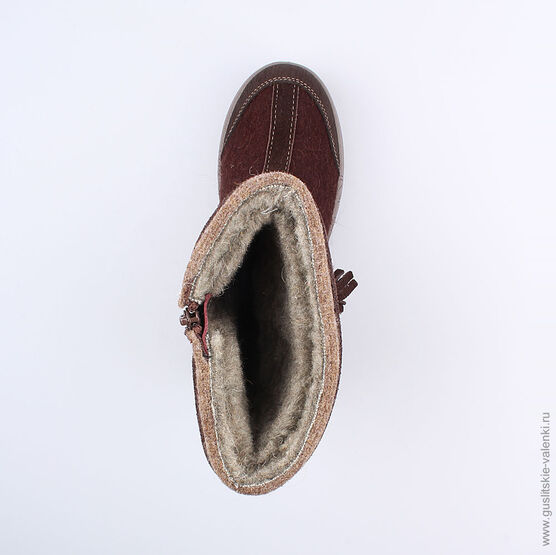 867046-43 Валенки для девочки коричневый фото №4