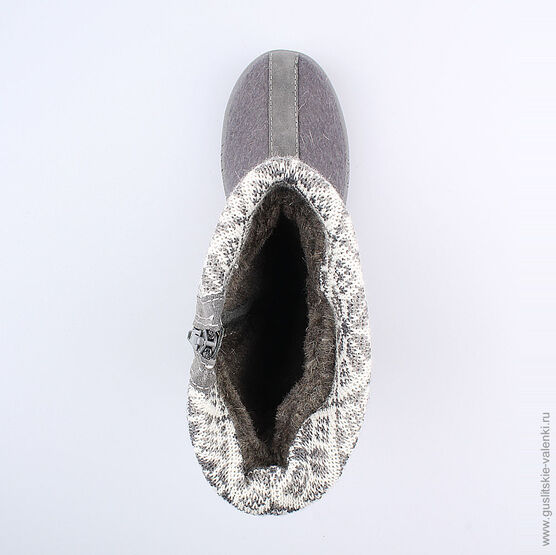 867056-41 Валенки для девочки серый фото №4