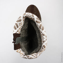 867056-42 Валенки для девочки коричневый фото №4