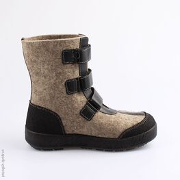 957008-02 Войлочные ботинки без подкладки для мальчики серый фото №2