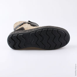 957008-02 Войлочные ботинки без подкладки для мальчики серый фото №3