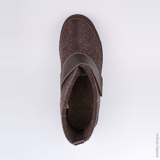 957009-02 Валенки для мальчики коричневый фото №4