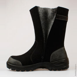 967001-05 Валенки для мальчики черный фото №4