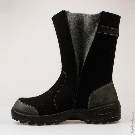 967001-05 Валенки для мальчики черный фото №4