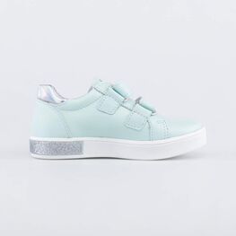 332149-22 Кожаные полуботинки для девочки для девочки мятный фото №2