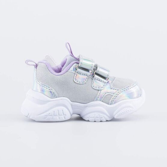344404-71 Кроссовки с LED подсветкой для девочки срб-сир фото №2