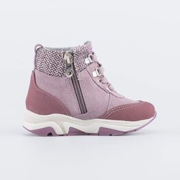 152284-33 Ботинки из натурального нубука для девочки розовый фото №2