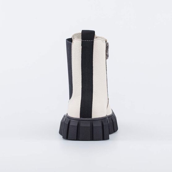 662156-22 Полусапоги из натуральной кожи для девочки бежевый фото №5