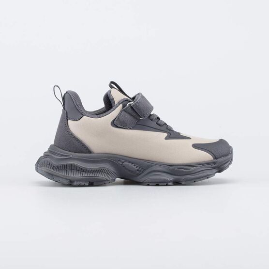 344539-72 Серые кроссовки с Softshell для мальчики серый + бежевый фото №2