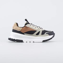 944005-11 Кроссовки на шнурках для мужчин для мальчики черный + коричневый фото №2