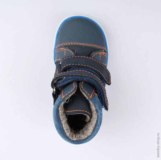 152182-32 Ботинки для мальчики светло-синий фото №4