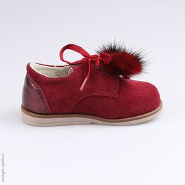 132126-22 Полуботинки для девочки бордовый фото №2