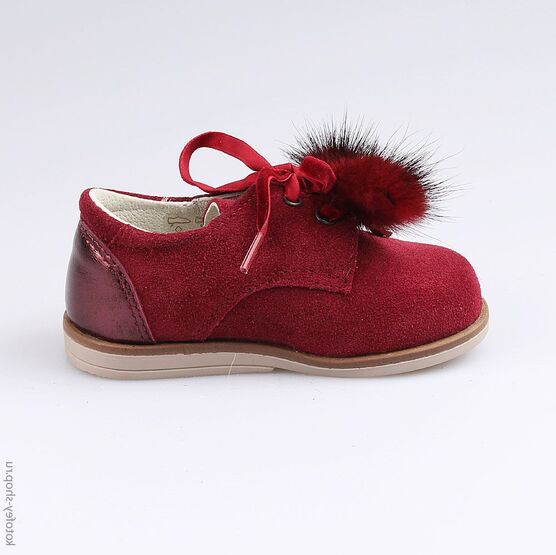 132126-22 Полуботинки для девочки бордовый фото №2