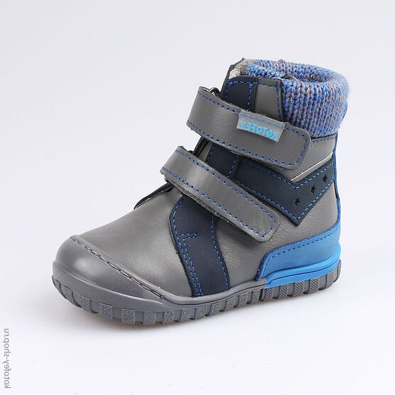 152176-33 Ботинки для мальчики сер-син