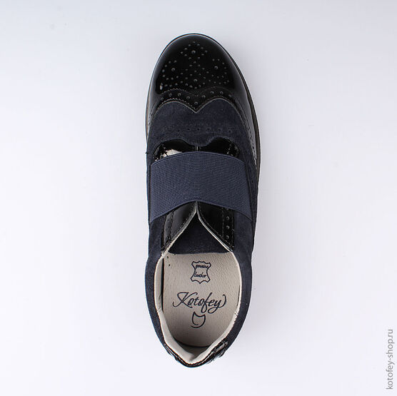 732208-21 Полуботинки для девочки светло-синий фото №4