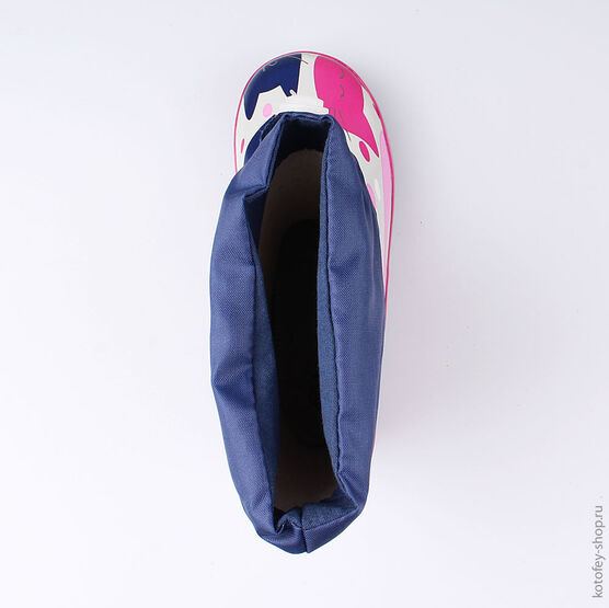 566153-11 Резиновые сапоги для девочки син-фук фото №4