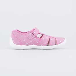 421068-11 Хлопковые сандалии для девочки для девочки розовый фото №2