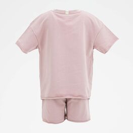 07764060-42 Костюм шорты + футболка пудровый для девочки пудровый фото №3