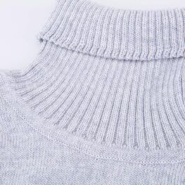 07712124-40 Шерстяная манишка детская светло-серый для мальчики светло-серый фото №2