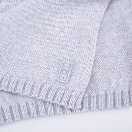 07712124-40 Шерстяная манишка детская светло-серый для мальчики светло-серый фото №3