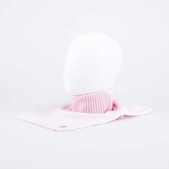 07812119-40 Шерстяная манишка детская светло-розовый для девочки светло-розовый