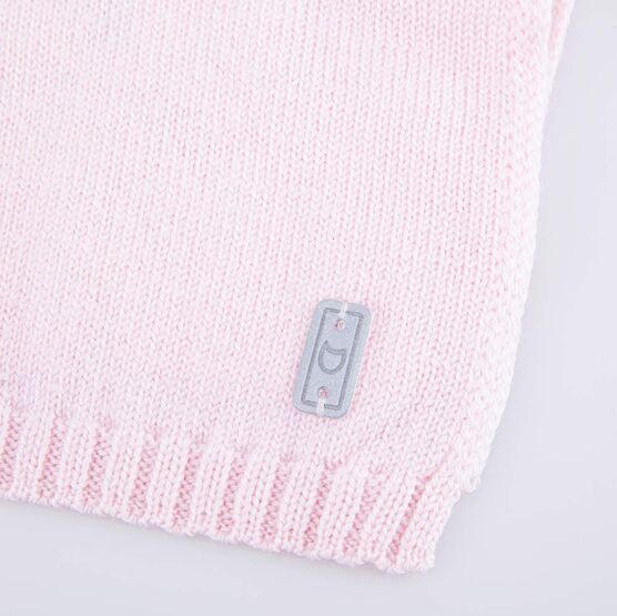07812119-40 Шерстяная манишка детская светло-розовый для девочки светло-розовый фото №3