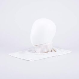 07812121-40 Шерстяная манишка детская белый для девочки белый