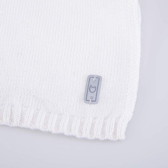 07812121-40 Шерстяная манишка детская белый для девочки белый фото №3