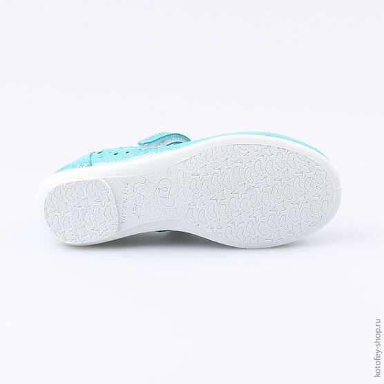 432111-25 Туфли для девочки голубой фото №3