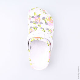 525039-01 Пляжная обувь для девочки бел-цве фото №4