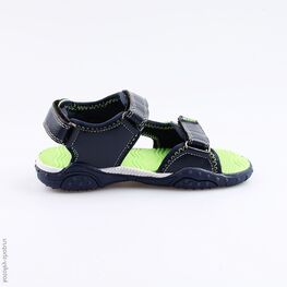 524022-11 Пляжная обувь с LED-подсветкой на подошве для мальчики син-сал фото №2