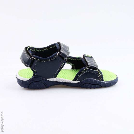 524022-11 Пляжная обувь с LED-подсветкой на подошве для мальчики син-сал фото №2
